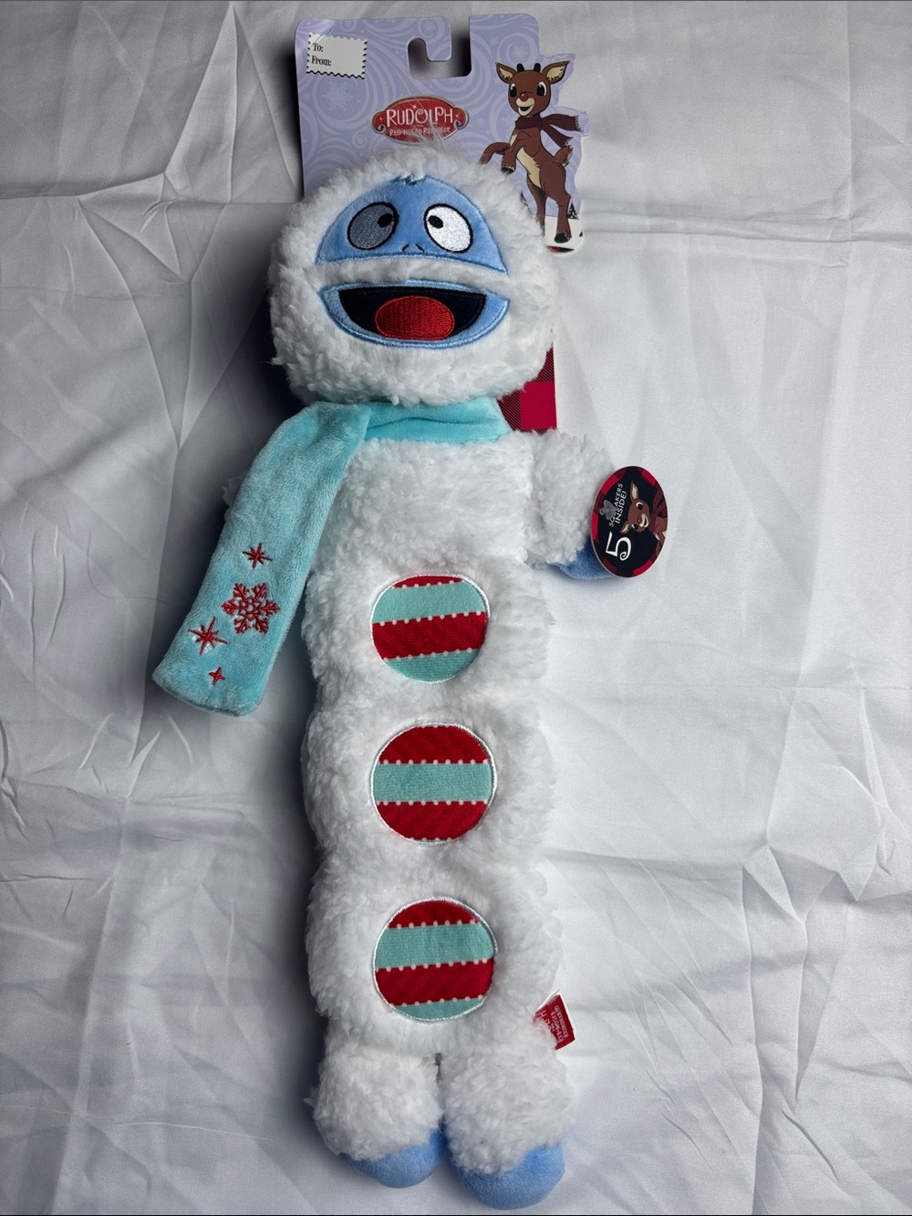 BNWT Woof Dog Toy. Bumble w/5 Squeakers